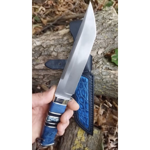 СИНІЙ ВЕЧІР ніж ручної роботи, сталь К110, 62 HRC. Photo 3